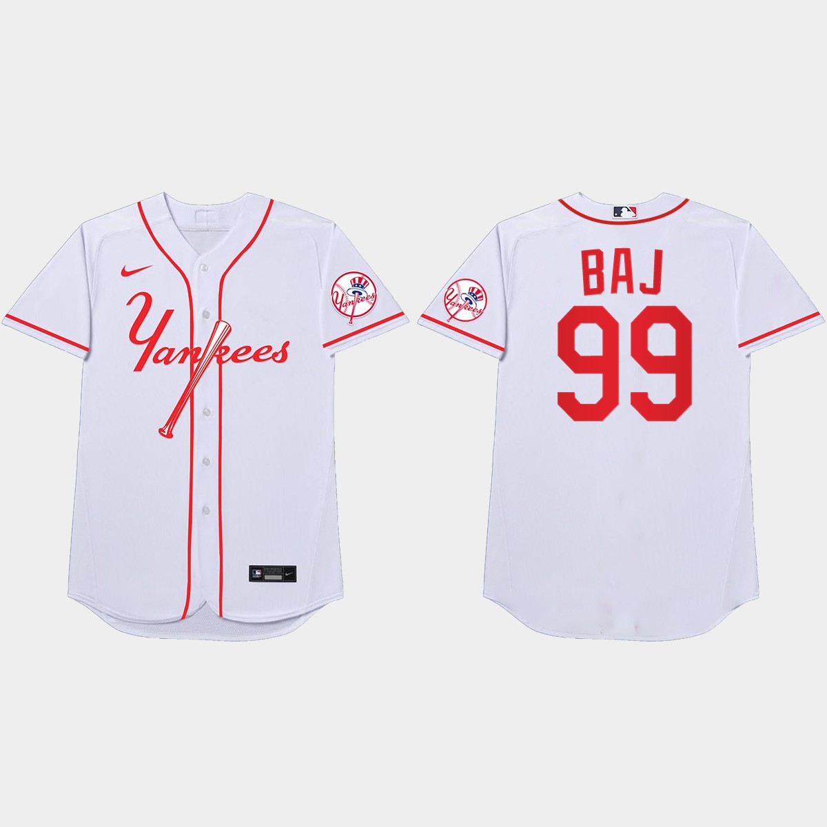 Aaron Judge 2021 Players' Weekend BAJ Nickname Jersey - White