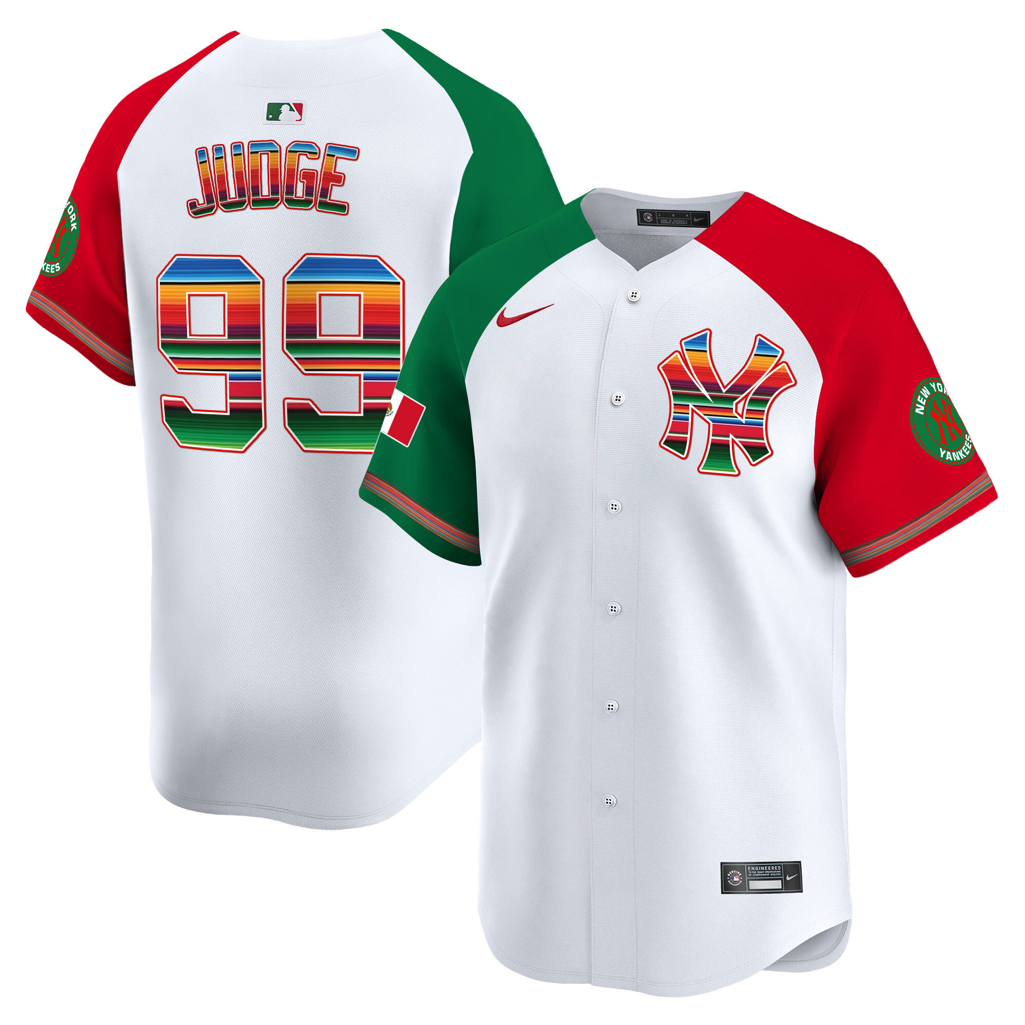 Aaron Judge Men's New York Yankees Mexico Vapor Premier Limited Alternate Jersey - All Stitched