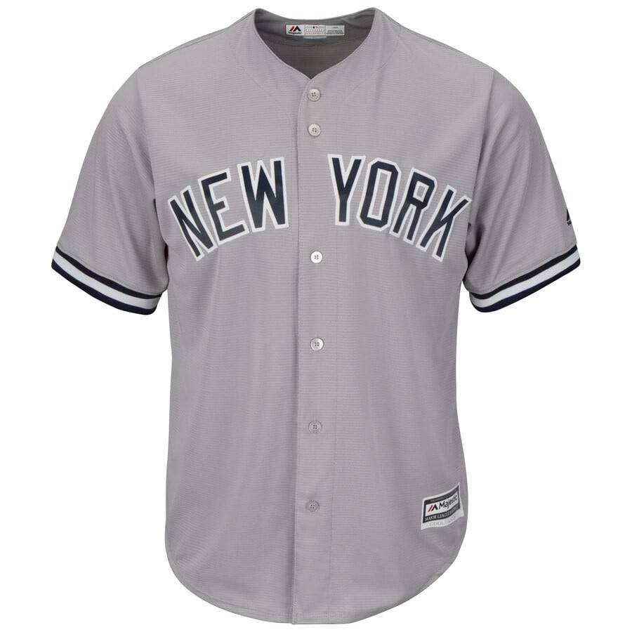 Aaron Judge New York Yankees Majestic Big And Tall Cool Base Player Stitched Jersey – Gray