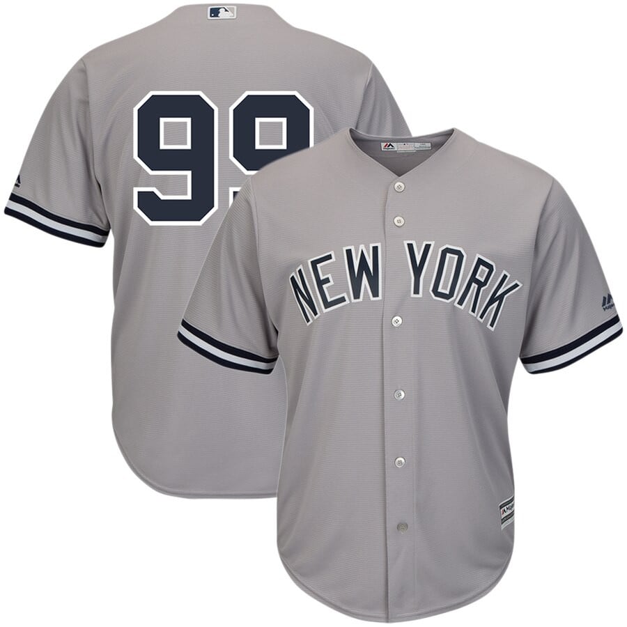 Aaron Judge New York Yankees Majestic Cool Base Player  Stitched Jersey – Gray