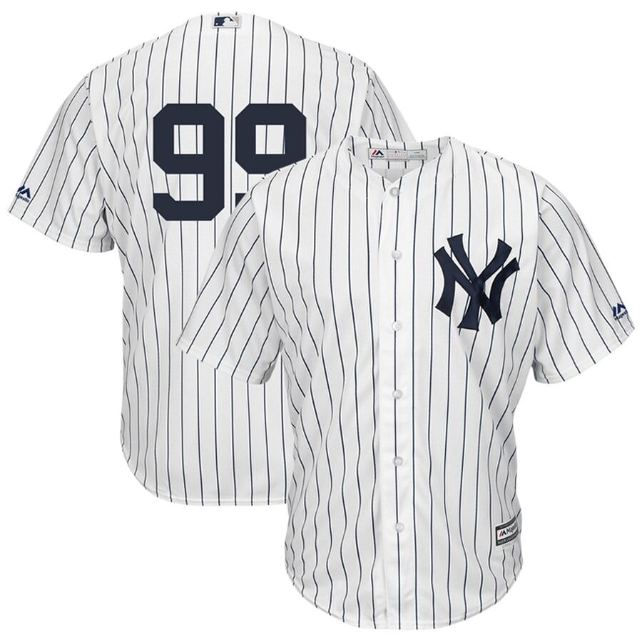 Aaron Judge New York Yankees Majestic Cool Base Player  Stitched Jersey – White