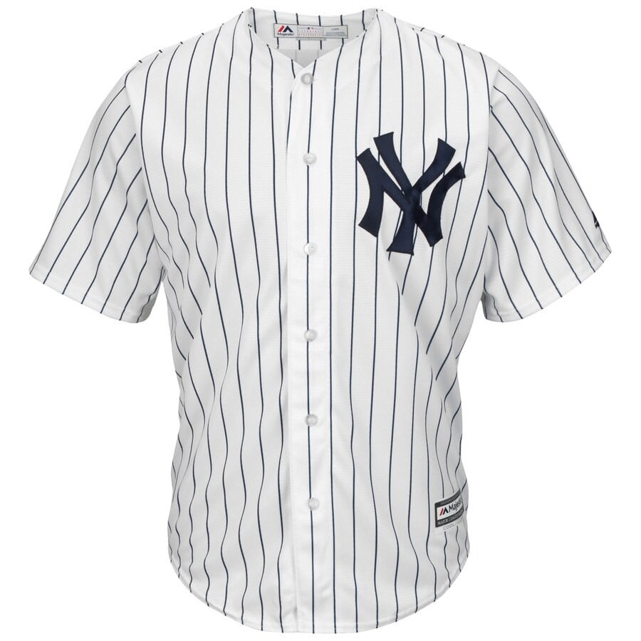 Aaron Judge New York Yankees Majestic Home Cool Base Player Stitched Jersey – White/Navy