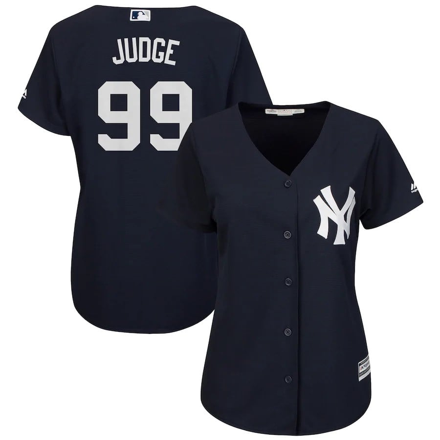 Aaron Judge New York Yankees Majestic Women’s Fashion Cool Base Player Stitched Jersey – Navy
