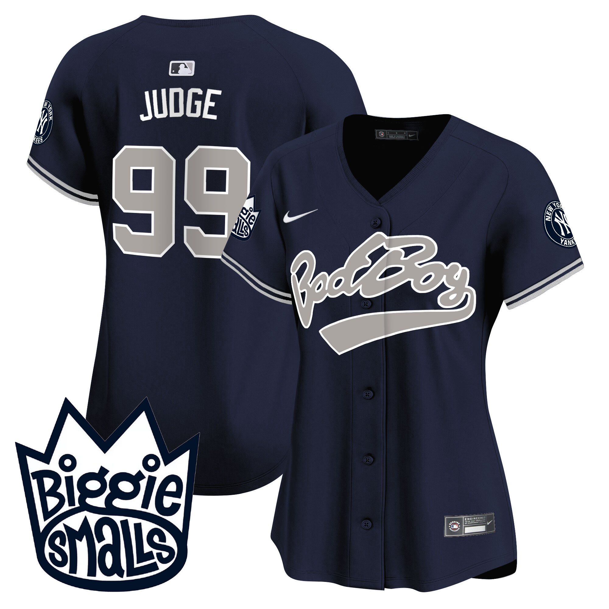 Aaron Judge Women's New York Yankees Biggie Smalls Vapor Premier Limited Alternate Jersey - All Stitched