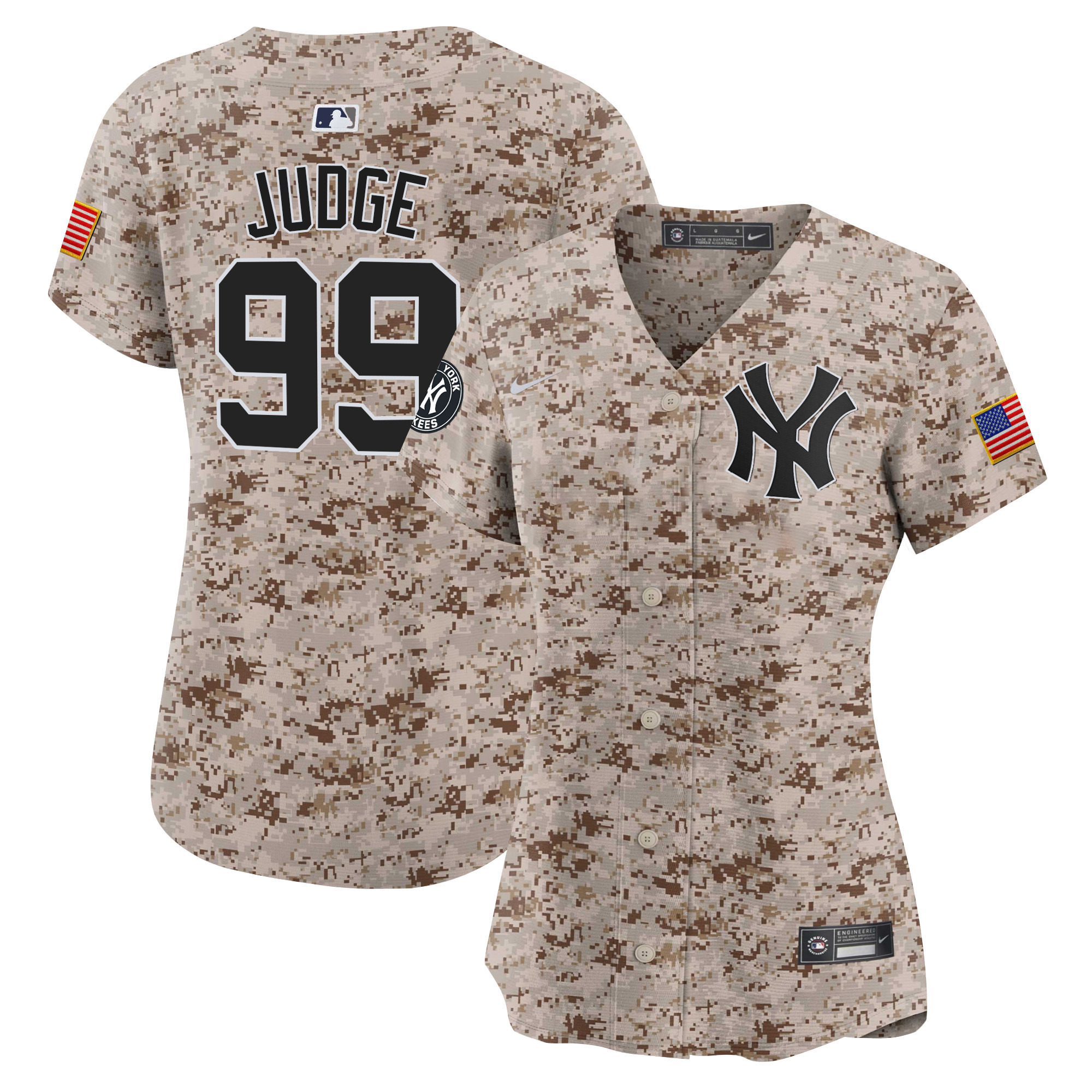 Aaron Judge Women's New York Yankees USMC Alternate Vapor Premier Limited Desert Jersey - All Stitched