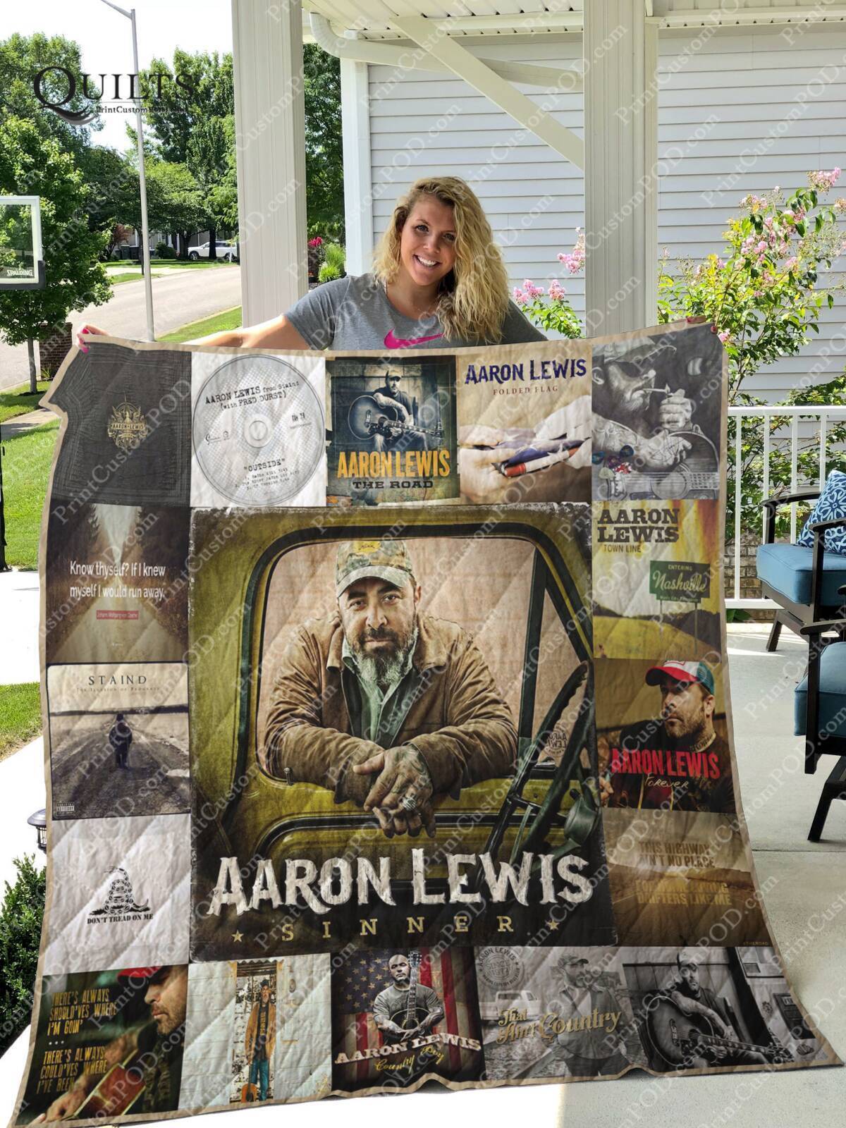 Aaron Lewis 3D Quilt Blanket