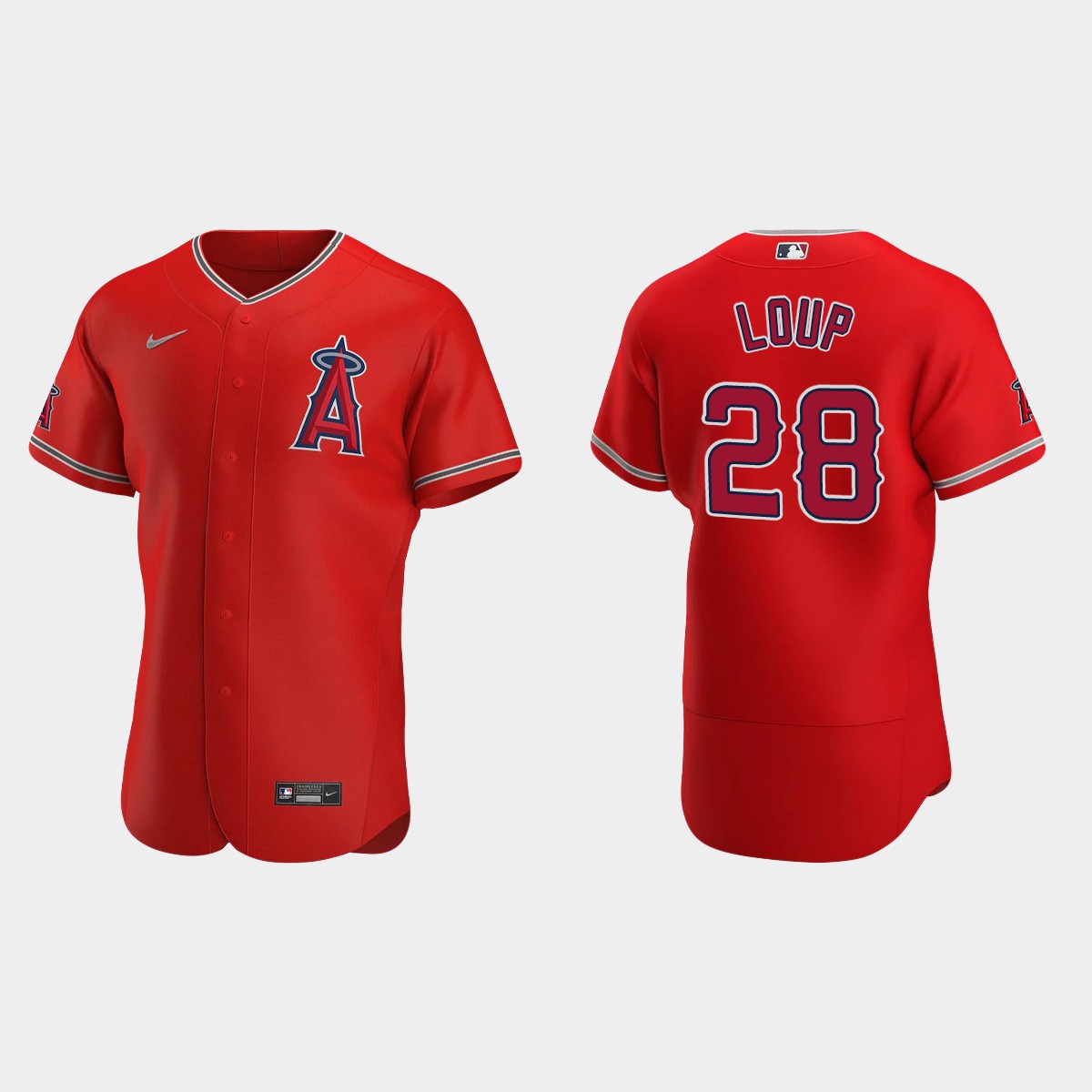 Aaron Loup Los Angeles Angels Alternate Jersey - Red
