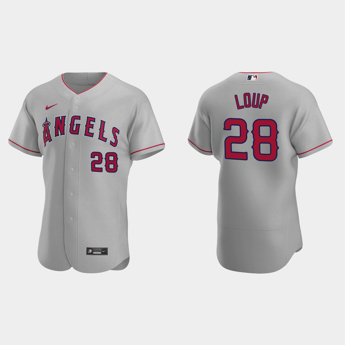 Aaron Loup Los Angeles Angels Road Jersey – Gray
