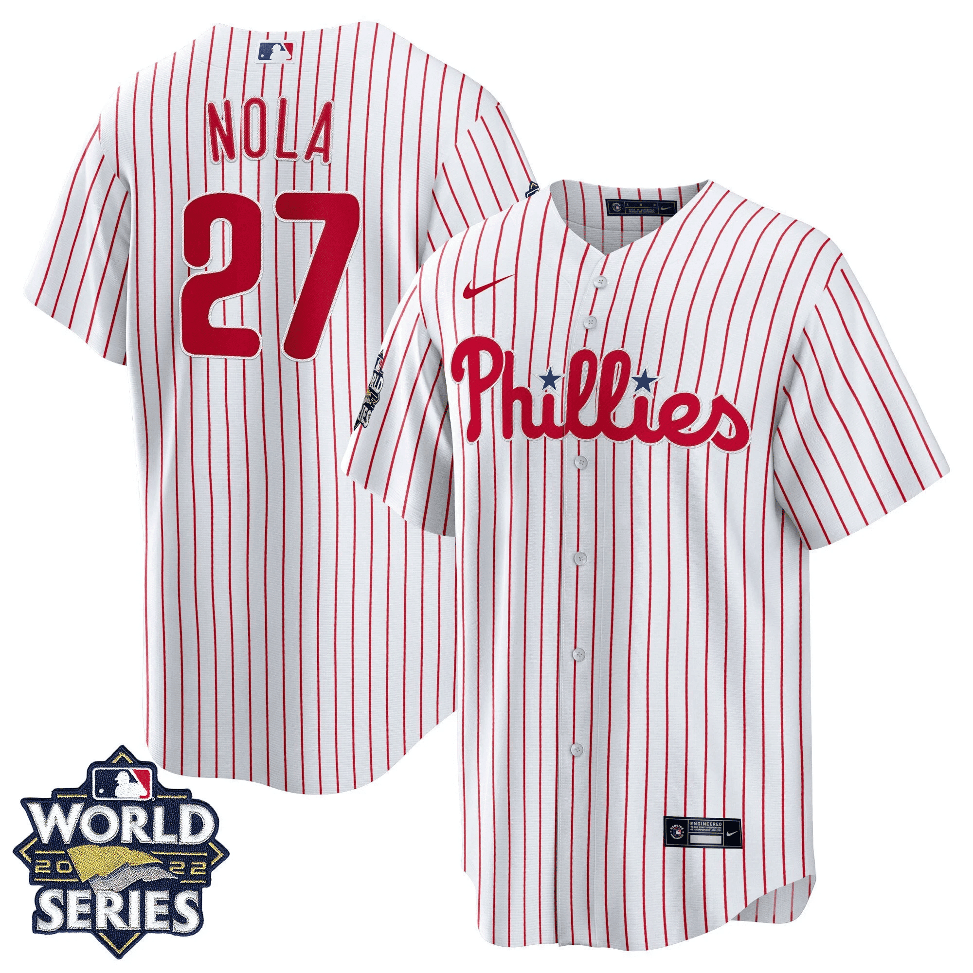 Aaron Nola Men's Philadelphia Phillies Gold 2022 World Series Limited Cool Home Jersey - All Stitched