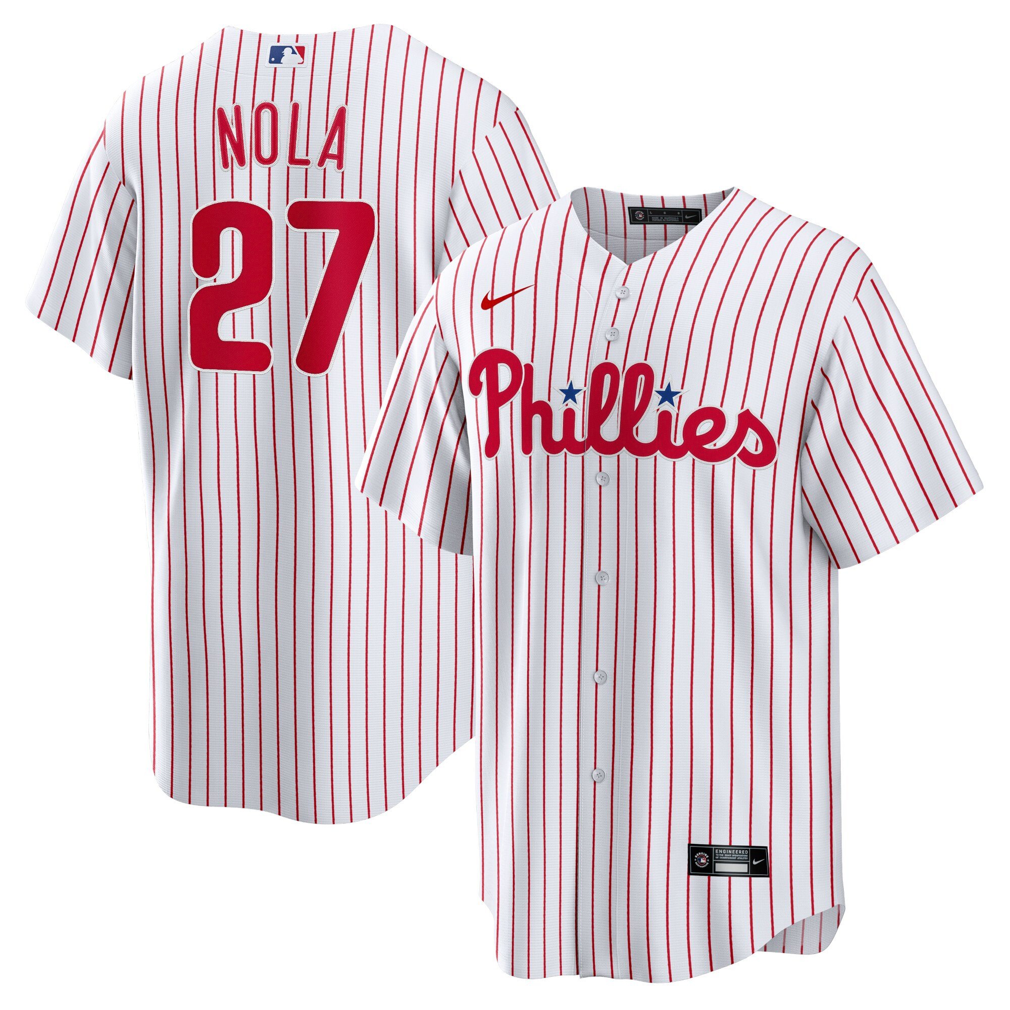 Aaron Nola Philadelphia Phillies Nike Home  Player Name Stitched Jersey – White