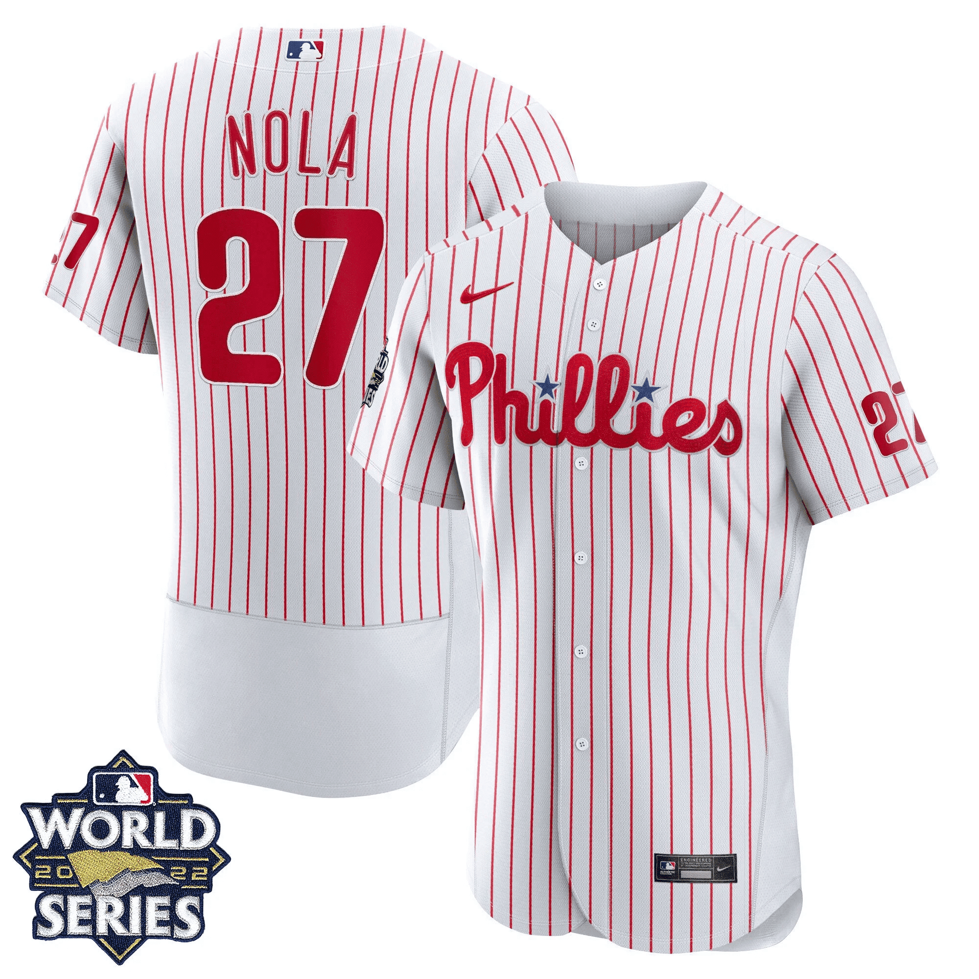 Aaron Nola Youth's Philadelphia Phillies Gold 2022 World Series Limited Flex Home Jersey - All Stitched