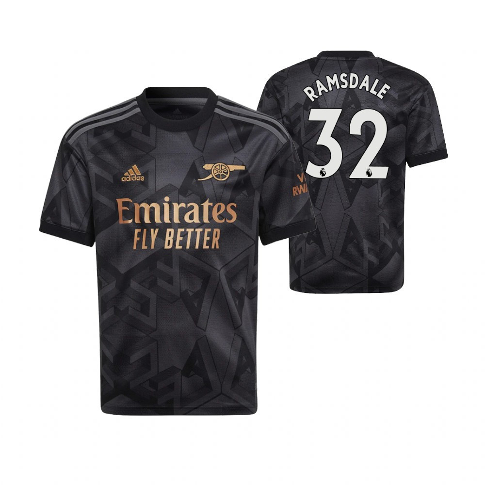 Aaron Ramsdale 32 Arsenal 2022/23 Away Soccer Jersey – Black