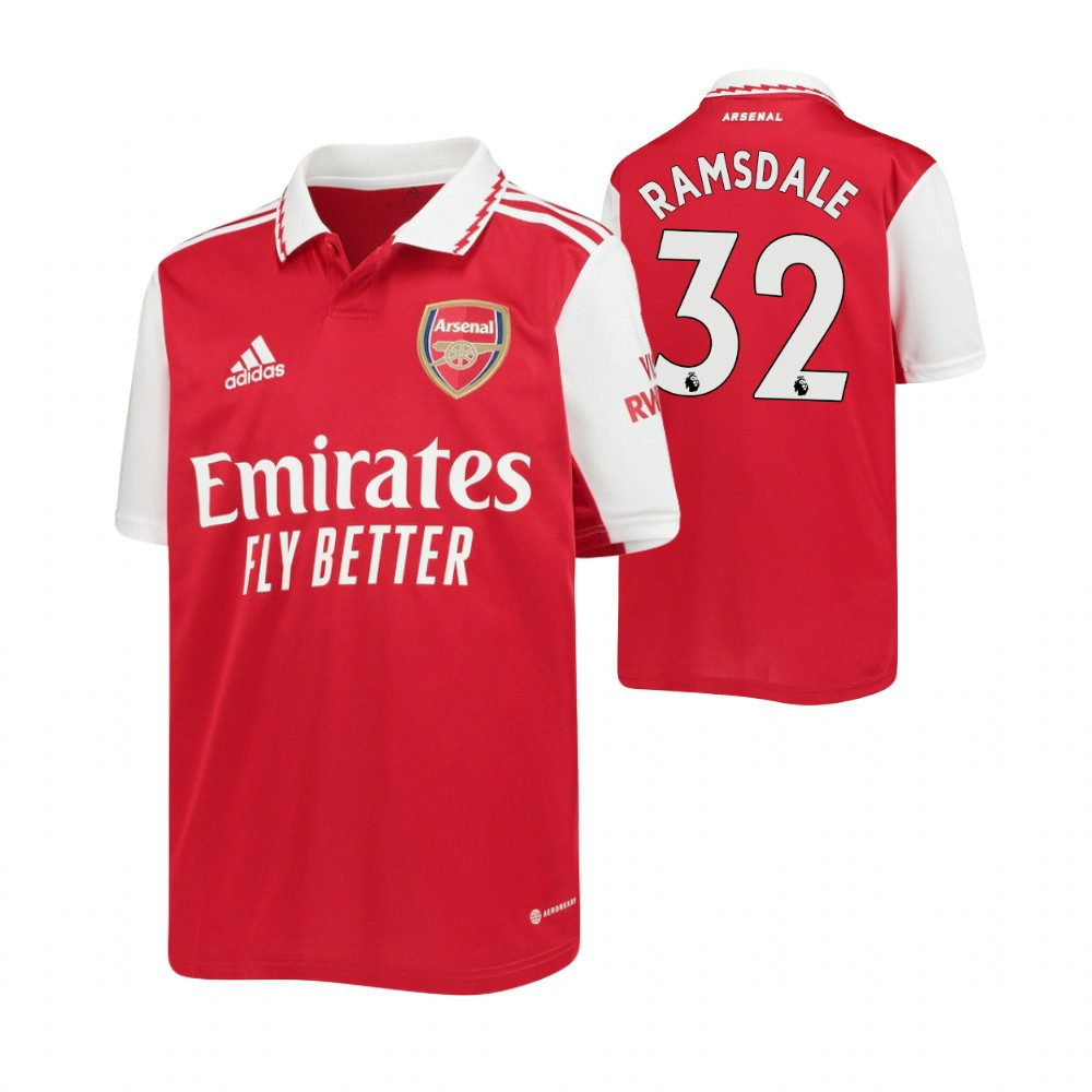 Aaron Ramsdale 32 Arsenal 2022/23 Home Soccer Jersey – Red