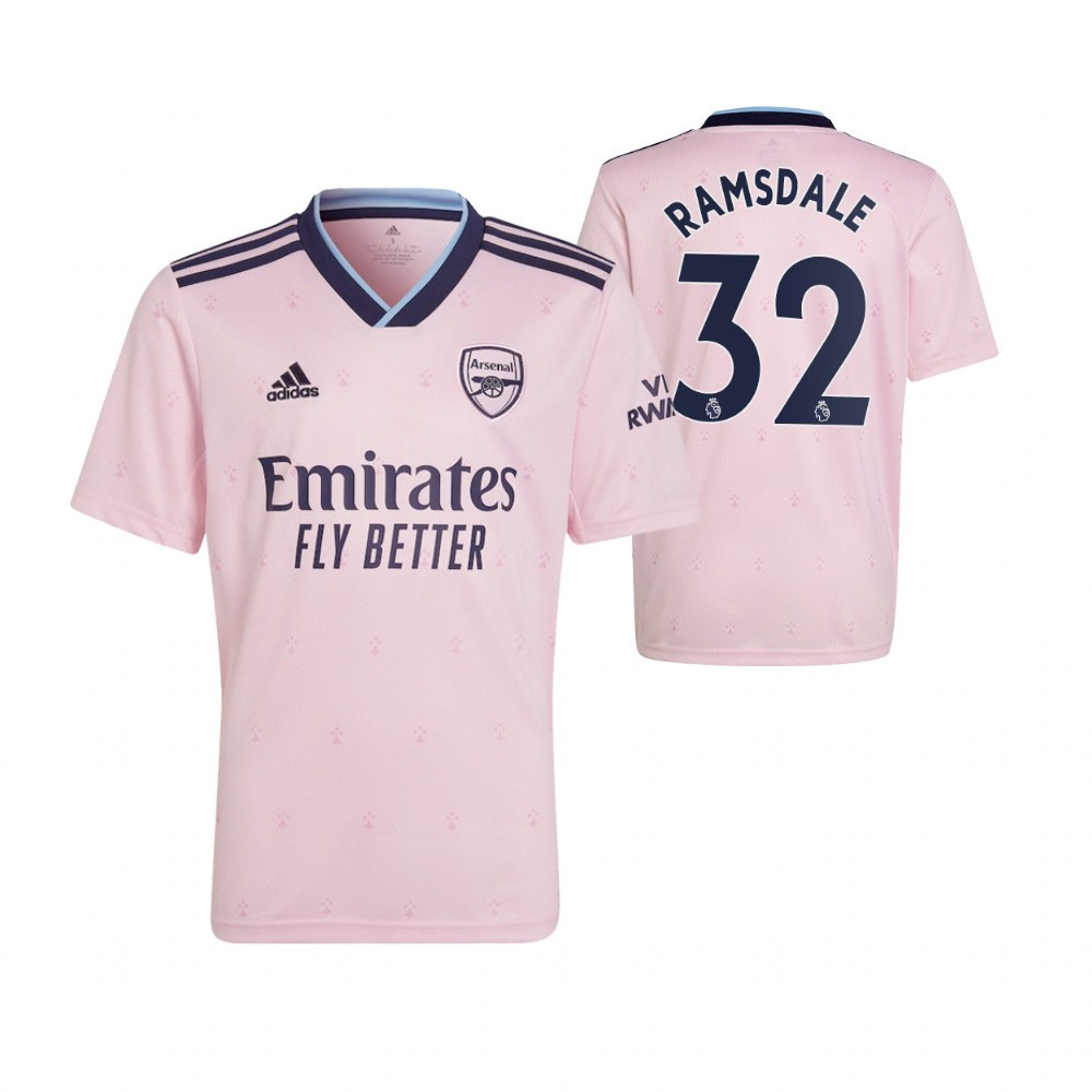 Aaron Ramsdale 32 Arsenal 2022/23 Third Soccer Jersey – Pink