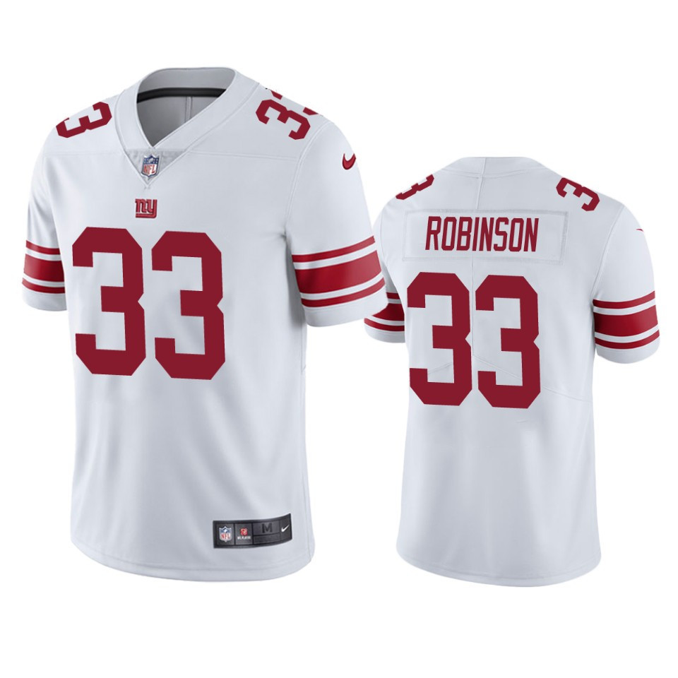 Aaron Robinson 33 New York Giants White Vapor Limited Stitched Jersey