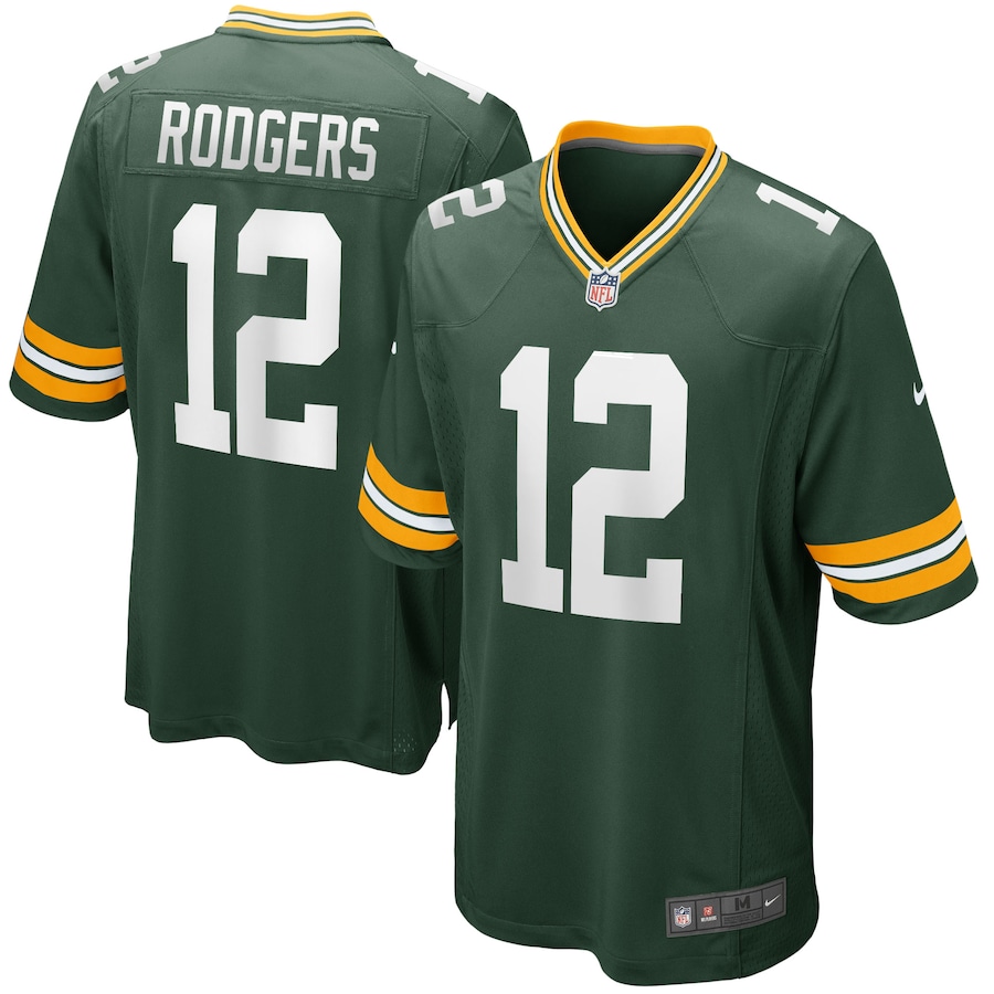 Aaron Rodgers Green Bay Packers Game Player Jersey – Green