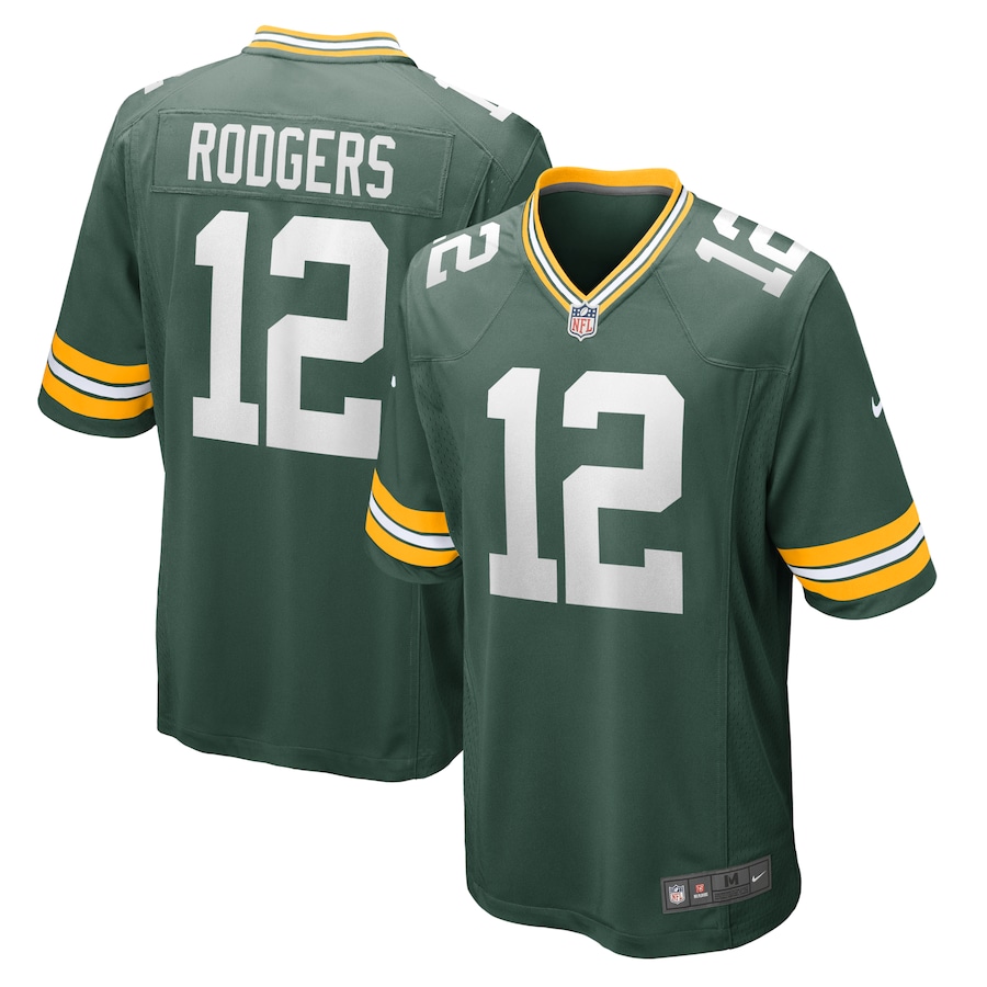 Aaron Rodgers Green Bay Packers Game Team Jersey – Green