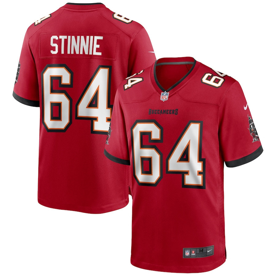 Aaron Stinnie 64 Tampa Bay Buccaneers Game Stitched Jersey – Red