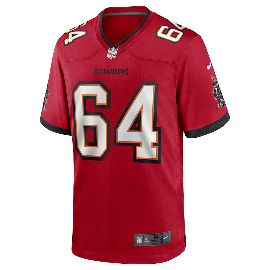 Aaron Stinnie 64 Tampa Bay Buccaneers Game Stitched Jersey – Red