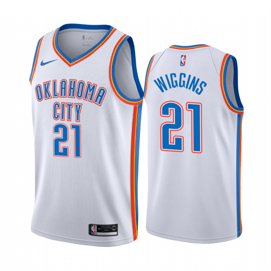 Aaron Wiggins 2021 NBA Draft Oklahoma City Thunder Association Edition Jersey White