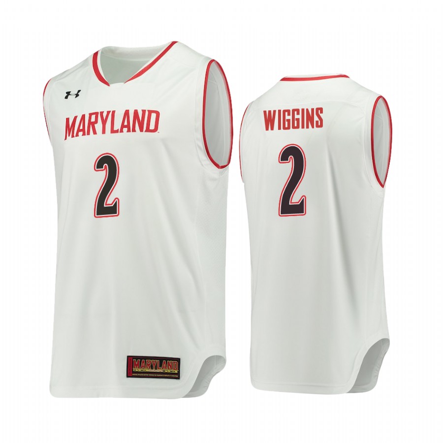 Aaron Wiggins Maryland Terrapins #2 College Jersey - White