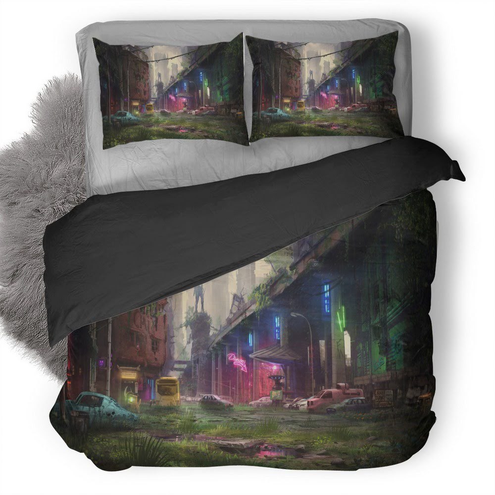Abandon City Digital 3D Customized Duvet Cover Bedding Set