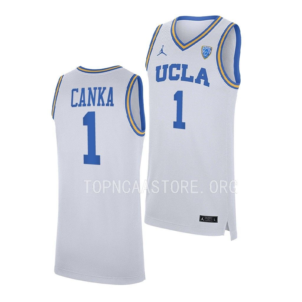 Abramo Canka UCLA Bruins #1 White NCAA Jersey