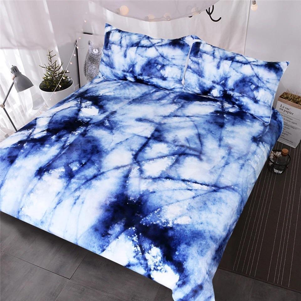Abstract Cracked Marble Duvet Cover Bedding Set