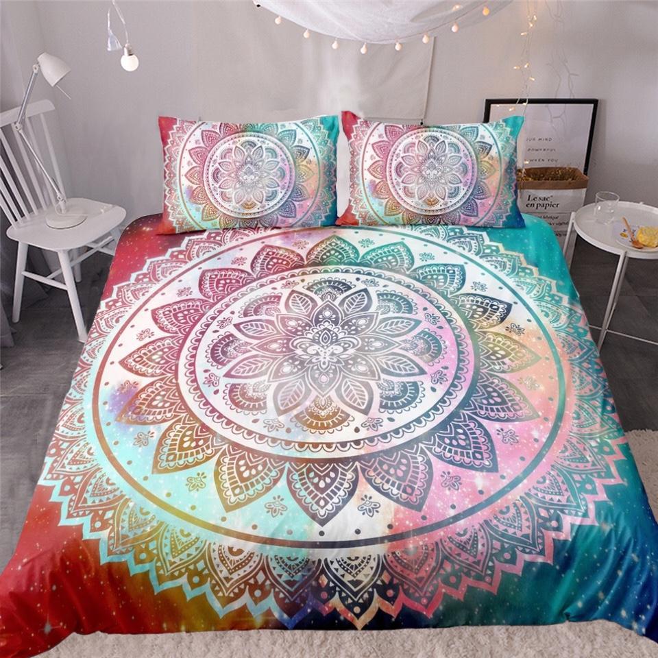 Abstract Mandala 3D Customized Duvet Cover Bedding Set
