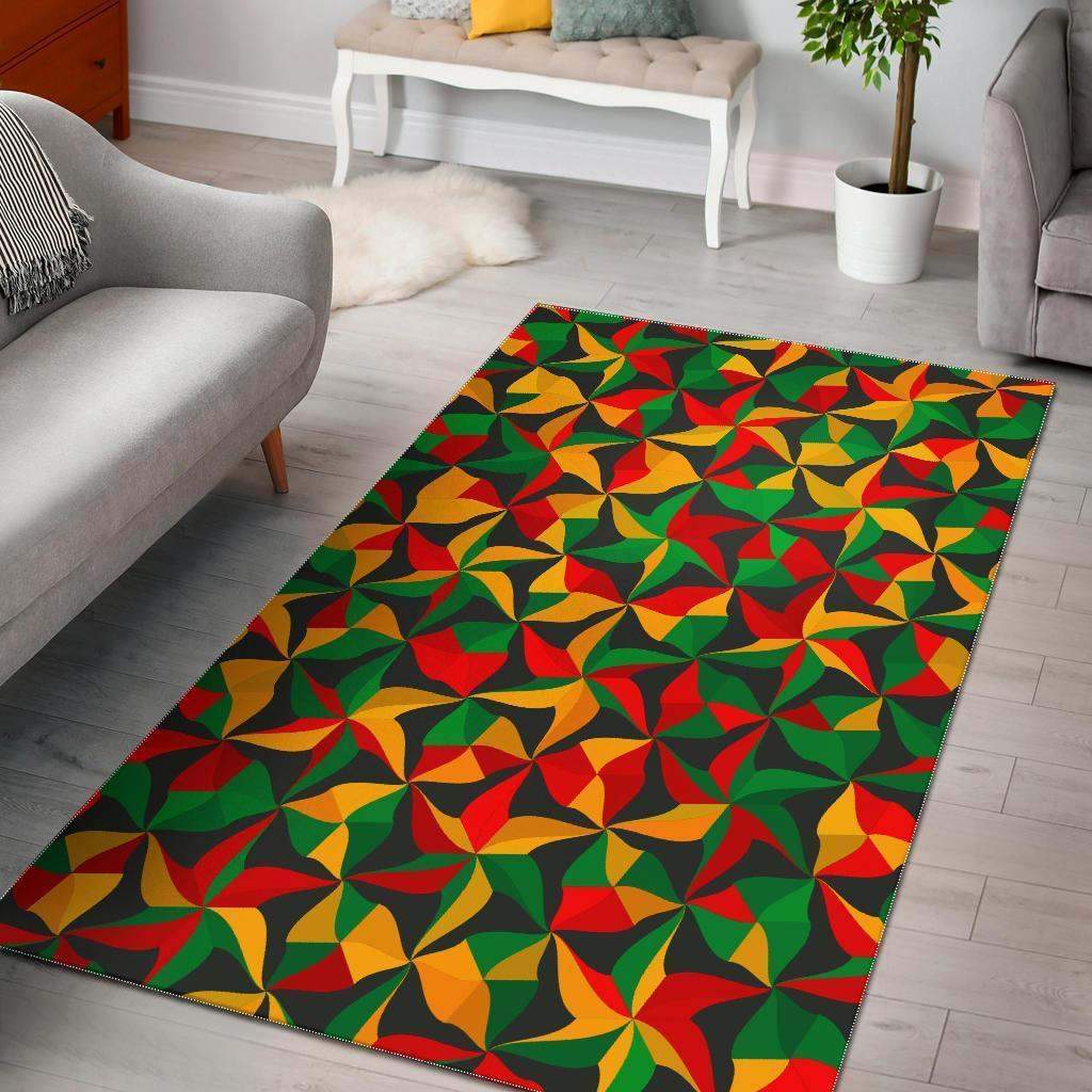 Abstract Reggae Limited Edition Rectangle Rug