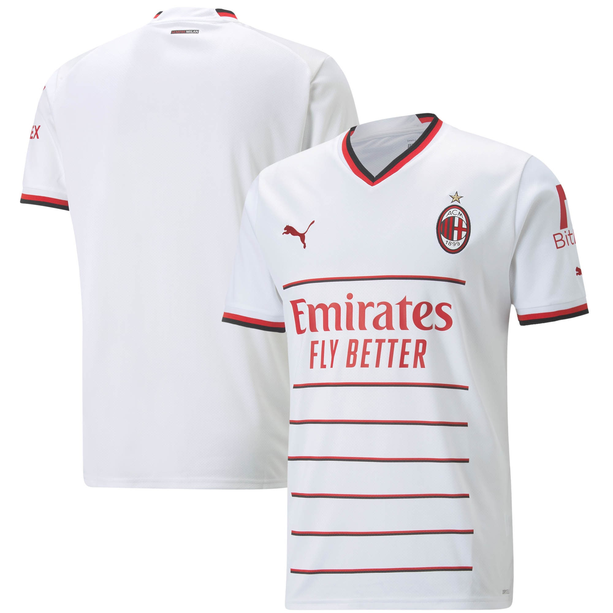 AC Milan Men 2022/23 Away Player Soccer Jersey – White