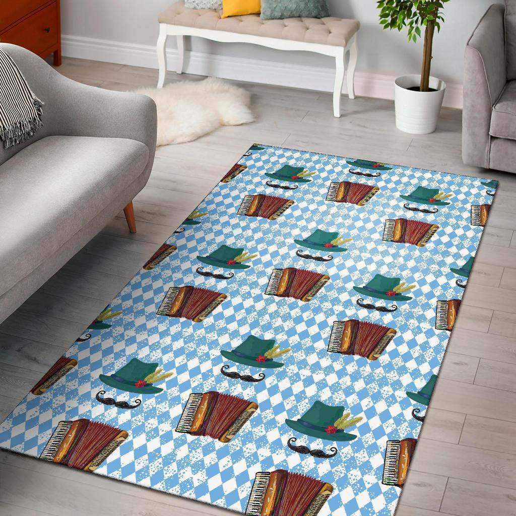 Accordion Mustache Limited Edition Rectangle Rug
