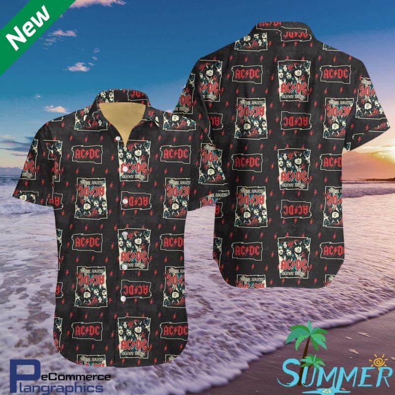 Acdc Aloha Shirt Hawaiian Aloha Shirt Hawaiian Beach Shirt 0410