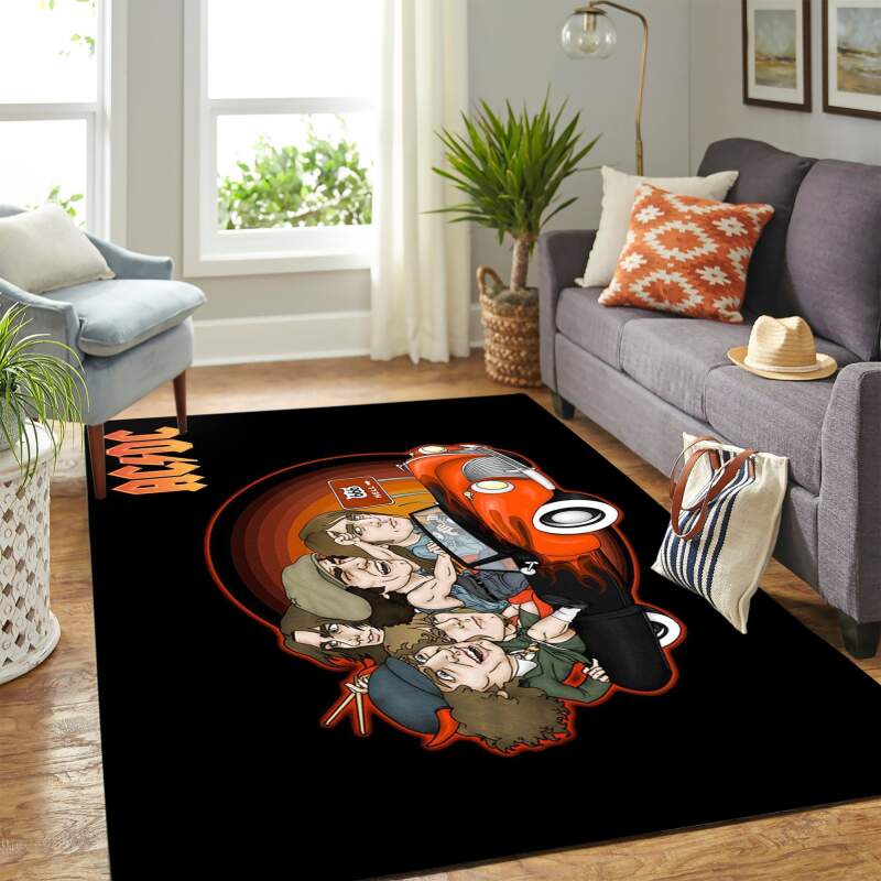 Acdc Cartoon Carpet Floor Area Rectangle Rug