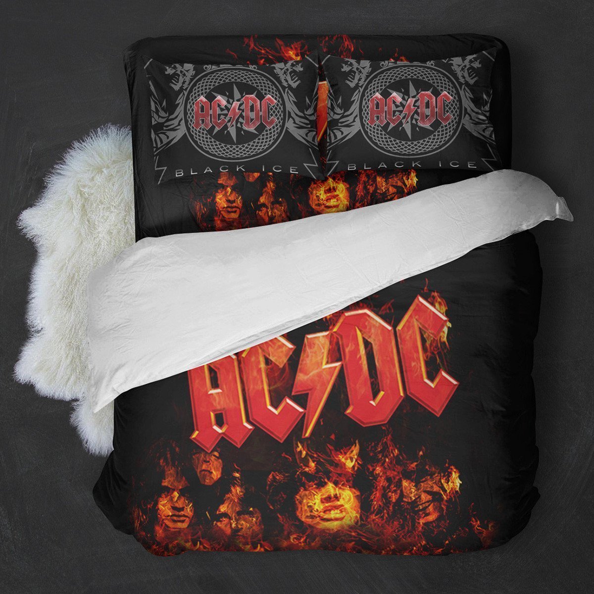Ac/Dc Hard Rock Band Duvet Cover Bedding Set