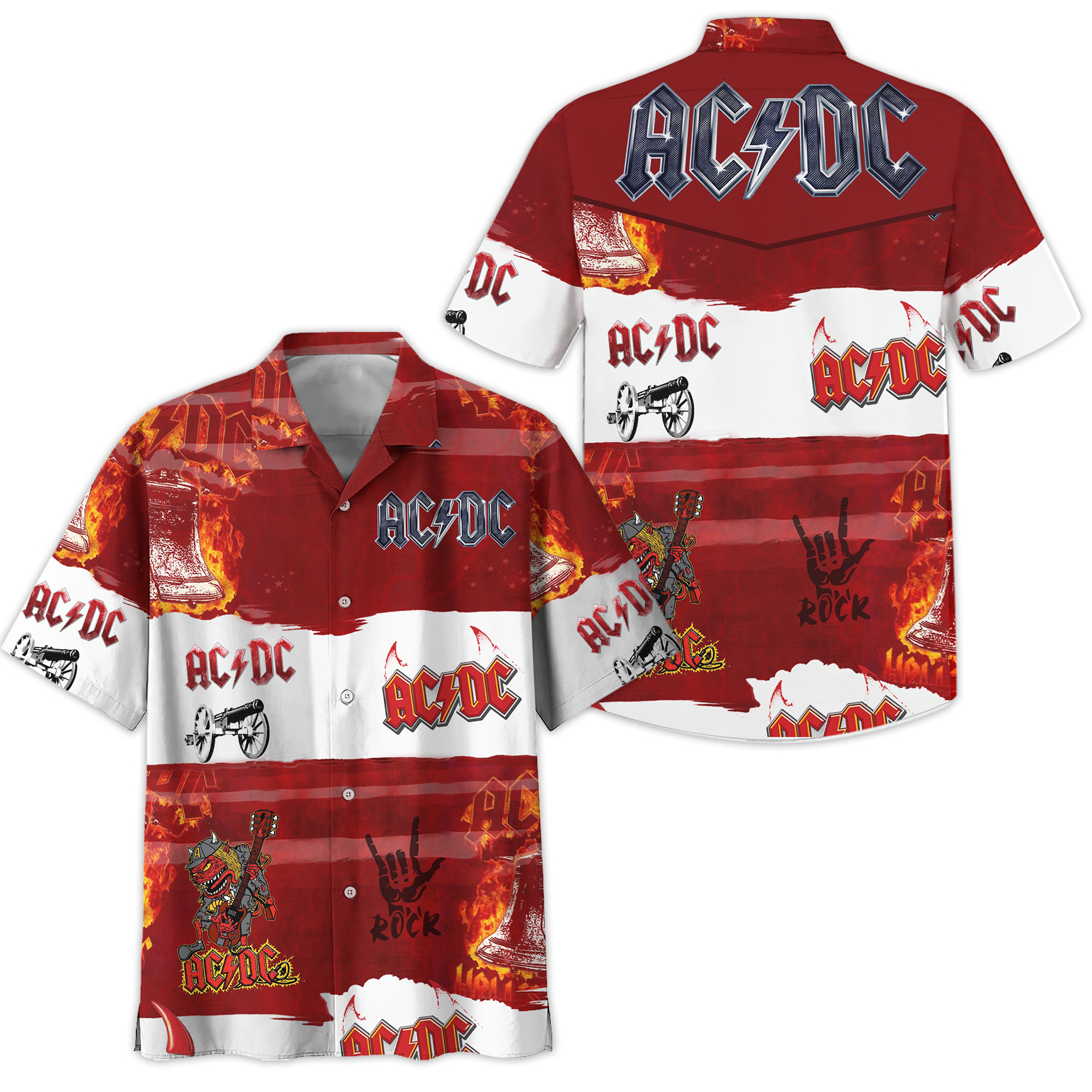 AC/DC Hawaii Shirt 3D
