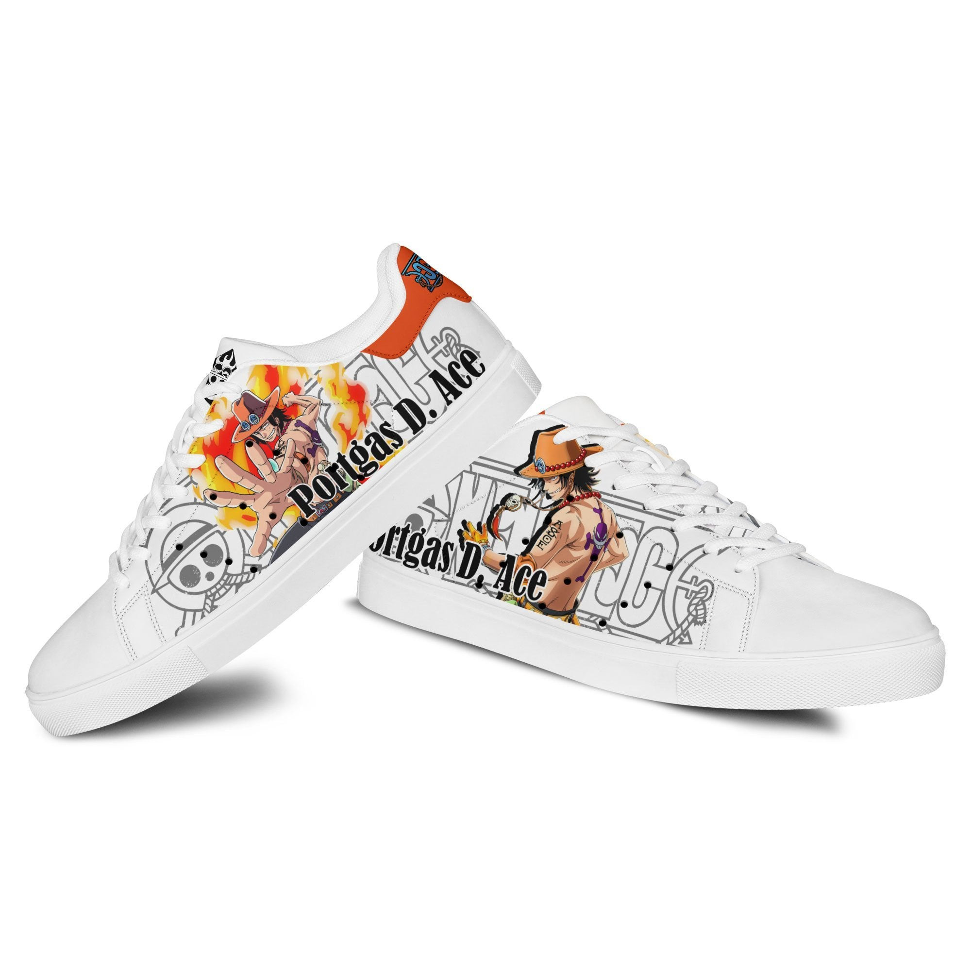 Ace Skate Sneakers Custom Anime One Piece Shoes