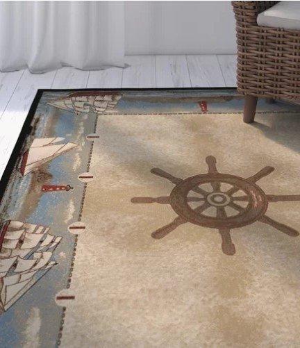 Achor Boat Limited Edition Rectangle Rug