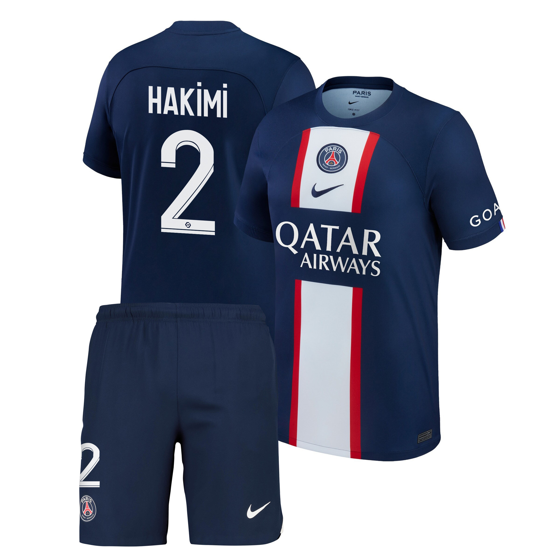 Achraf Hakimi 2 Paris Saint-Germain Home Kit 2022-23 Men Soccer Jersey – Blue