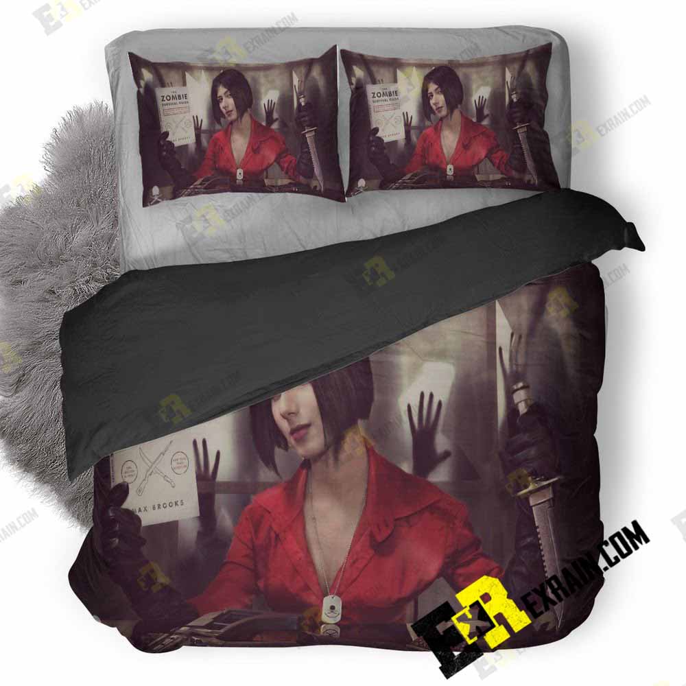Ada Wong Resident Evil Cosplay La 3D Customized Duvet Cover Bedding Set