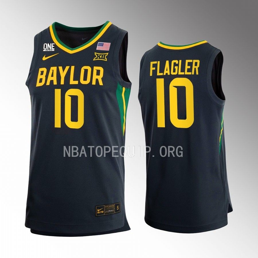 Adam Flagler Baylor Bears Anthracite Jersey 2022-23 Away