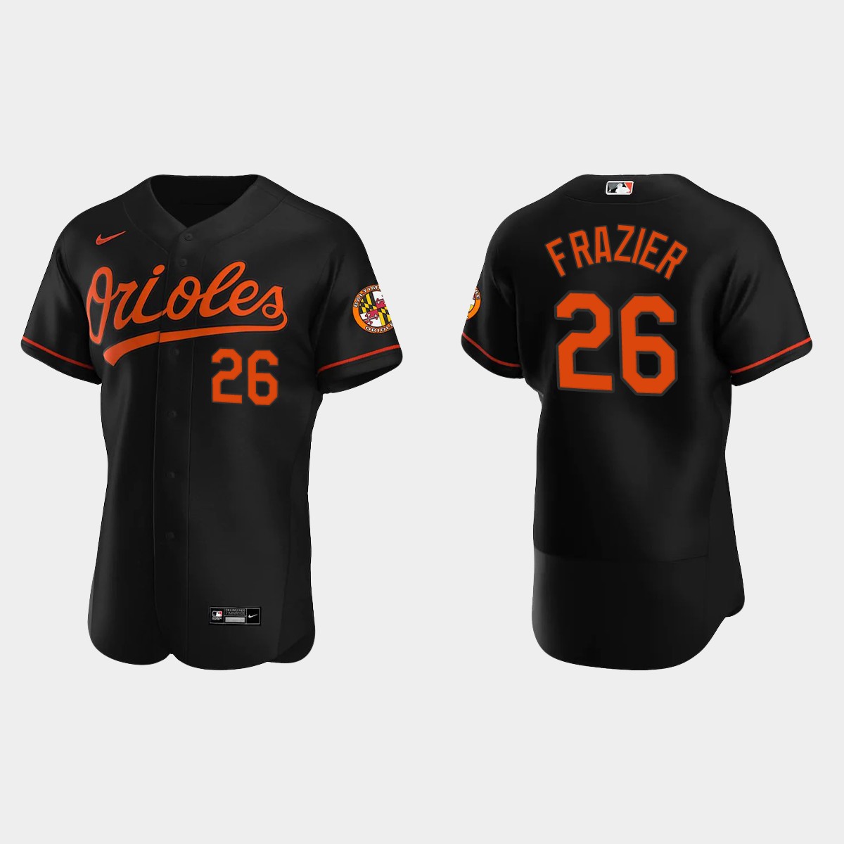 Adam Frazier Baltimore Orioles Alternate Jersey – Black