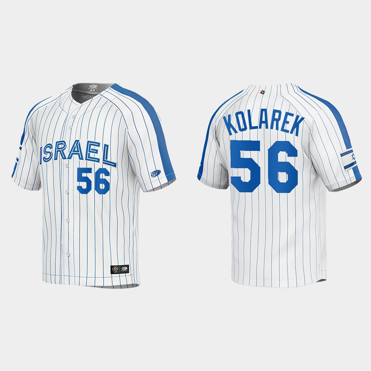 Adam Kolarek Israel 2023 World Classic Jersey - White