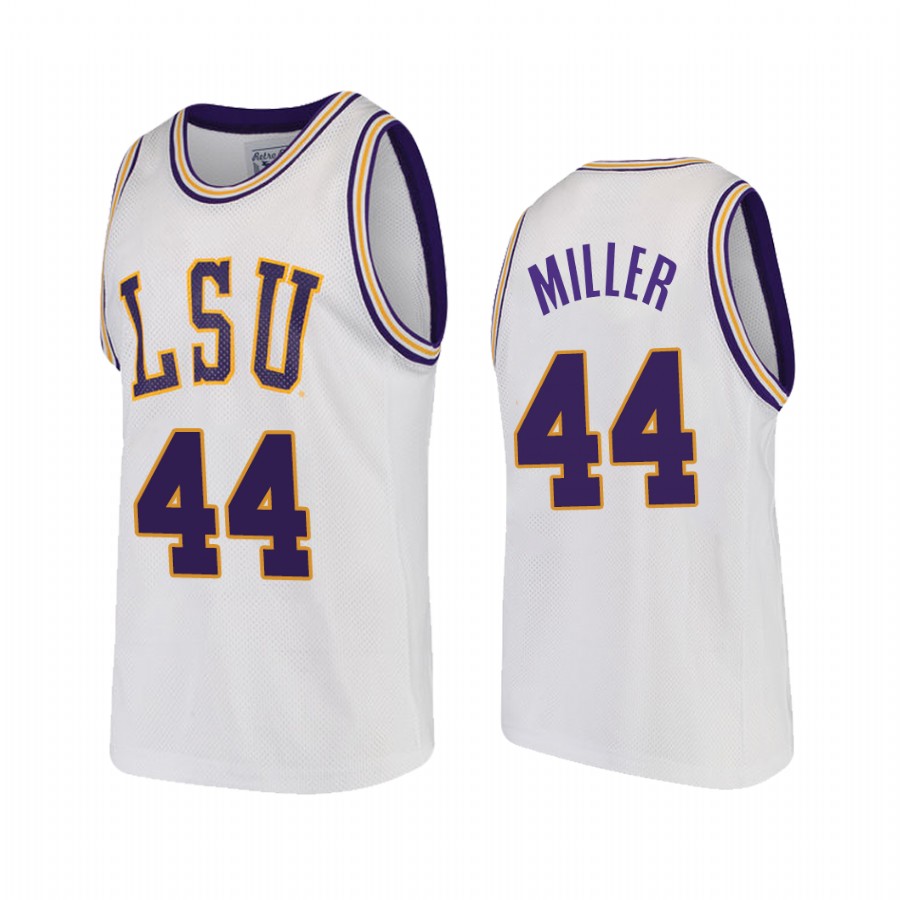 Adam Miller LSU Tigers White Jersey 2021 Transfer Alternate
