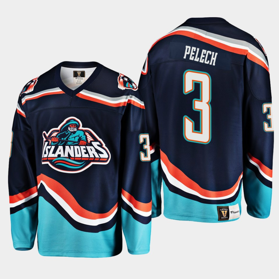 Adam Pelech 3 New York Islanders Navy Reverse Retro 2.0 Stitched Jersey 2022-23