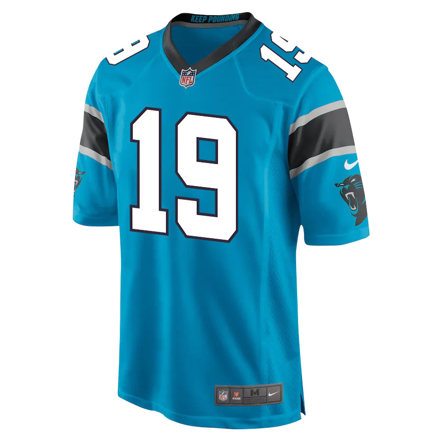 Adam Thielen 19 Carolina Panthers Men Game Stitched Jersey – Blue