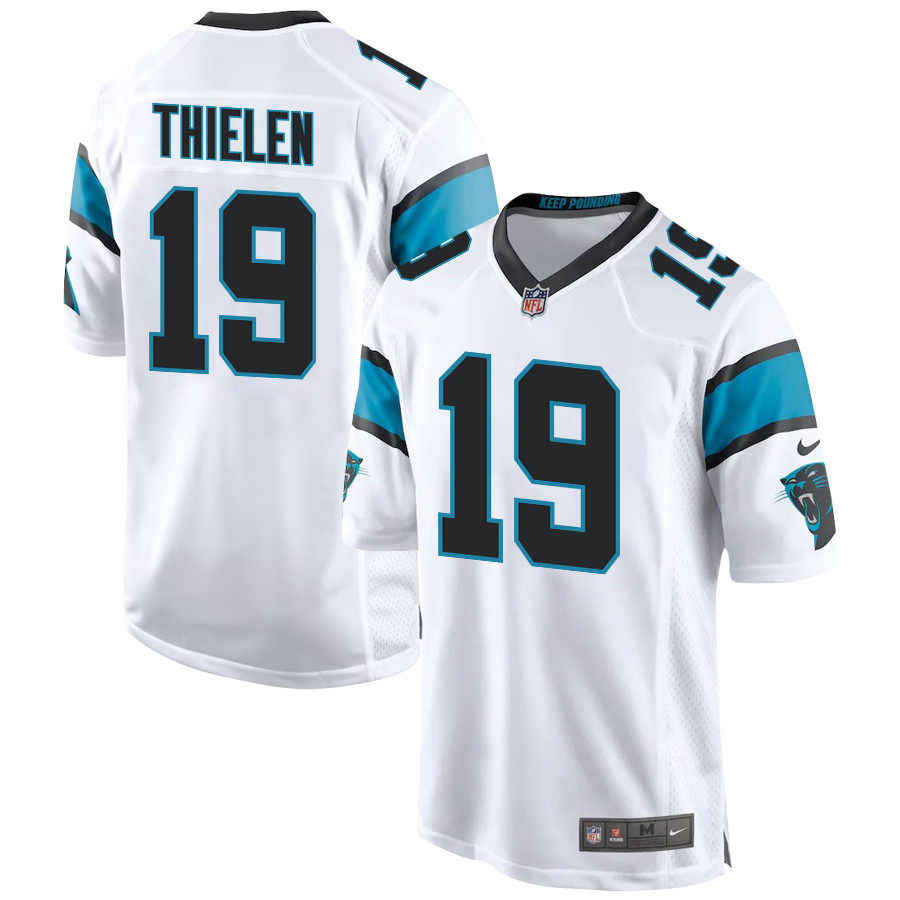 Adam Thielen 19 Carolina Panthers Men Game Stitched Jersey – White