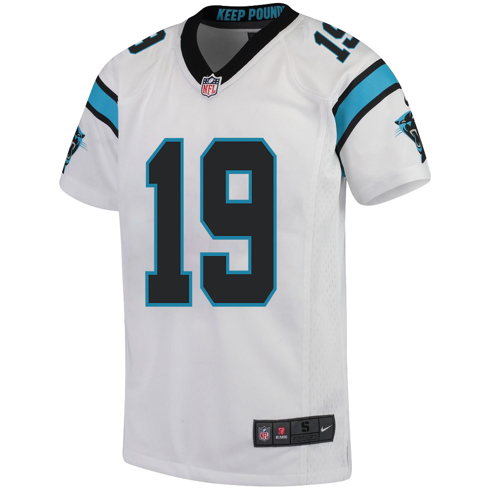 Adam Thielen 19 Carolina Panthers Youth Game Stitched Jersey – White