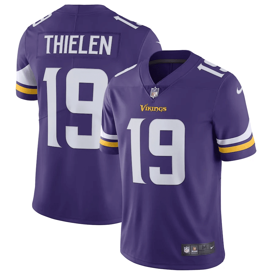 Adam Thielen 19 Minnesota Vikings Vapor Untouchable Limited Stitched Jersey – Purple