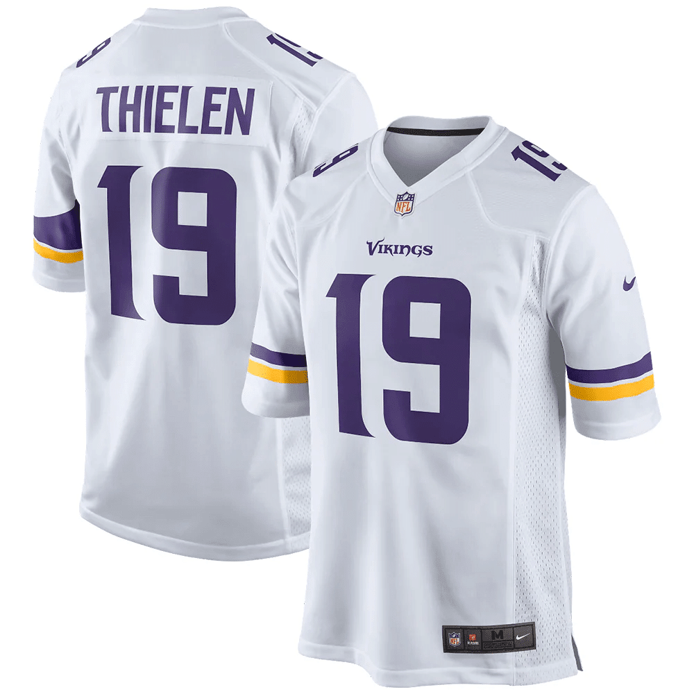 Adam Thielen Minnesota Vikings Game Stitched Jersey – White Stitched Jersey